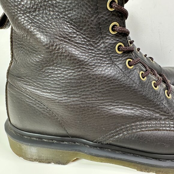 Dr. Martens Pebbles Leather Lace Up Boots Dark Brown Men's Size 11 - Picture 5 of 16